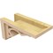 Ekena Millwork 7"W x 14"D x 7"H Wide Sheridan Rough Cedar Woodgrain TimberThane Corbel, Primed Tan CORUR07X14X07SHERCPR - alternate 4